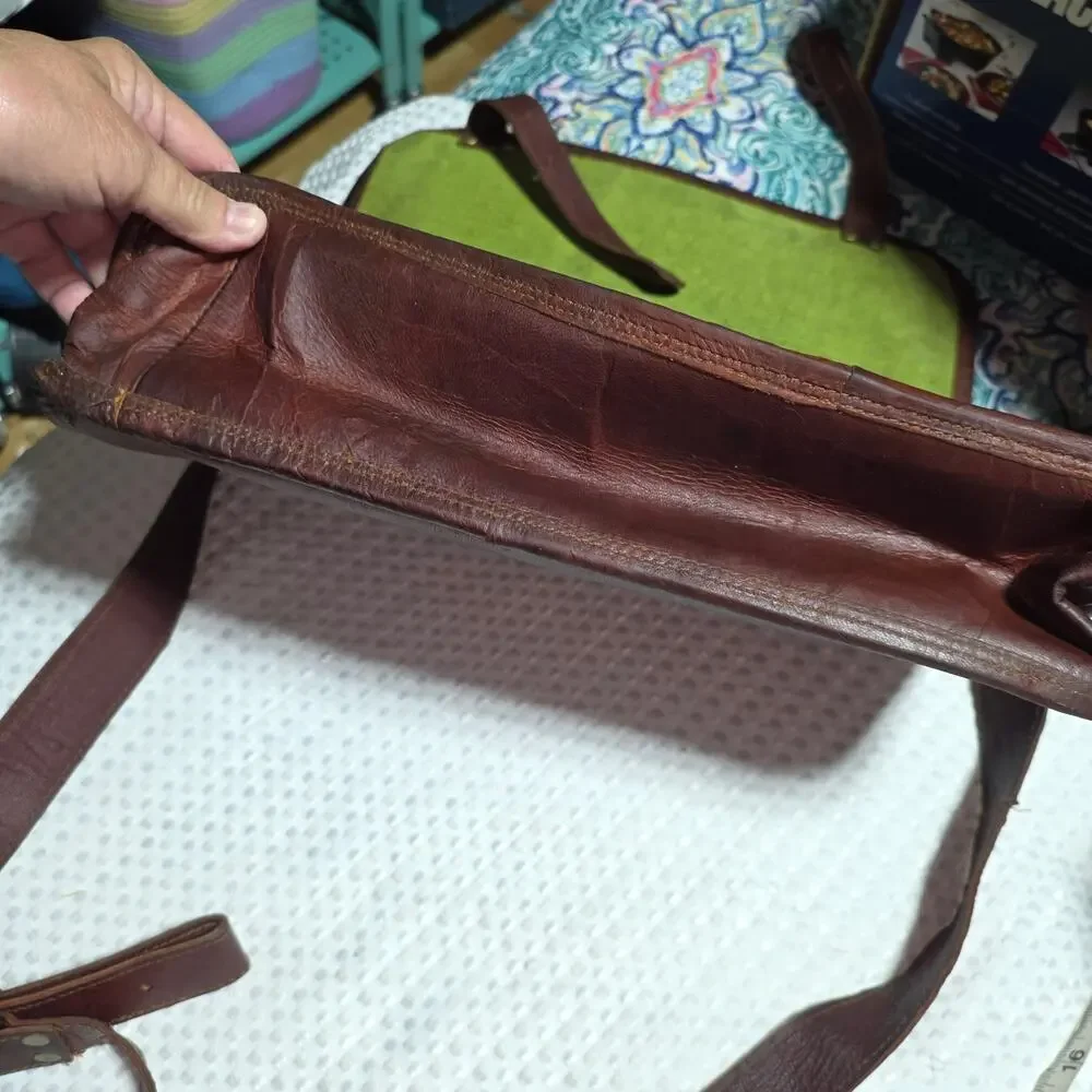 HANDMADE GENUINE LEATHER MESSENGER 15
